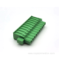 Terminal block plug-in socket with nut